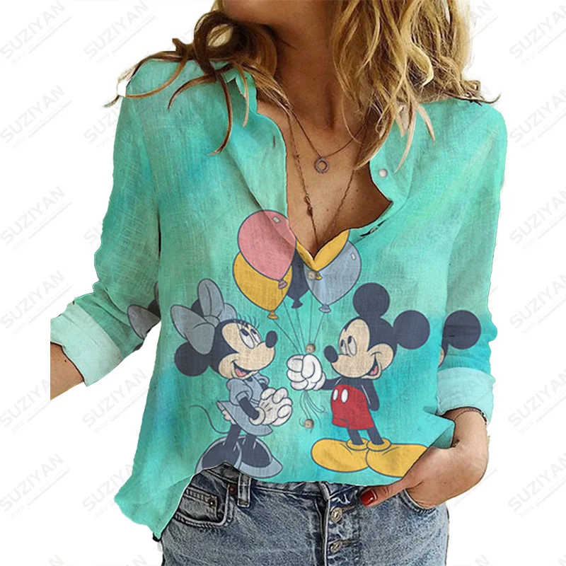 

Button Casual Tops 2022 New Fashion Casual Work Wear Blouses Loose Female Shirt Tops Lapel Fashion New Long Sleeve Blouse
