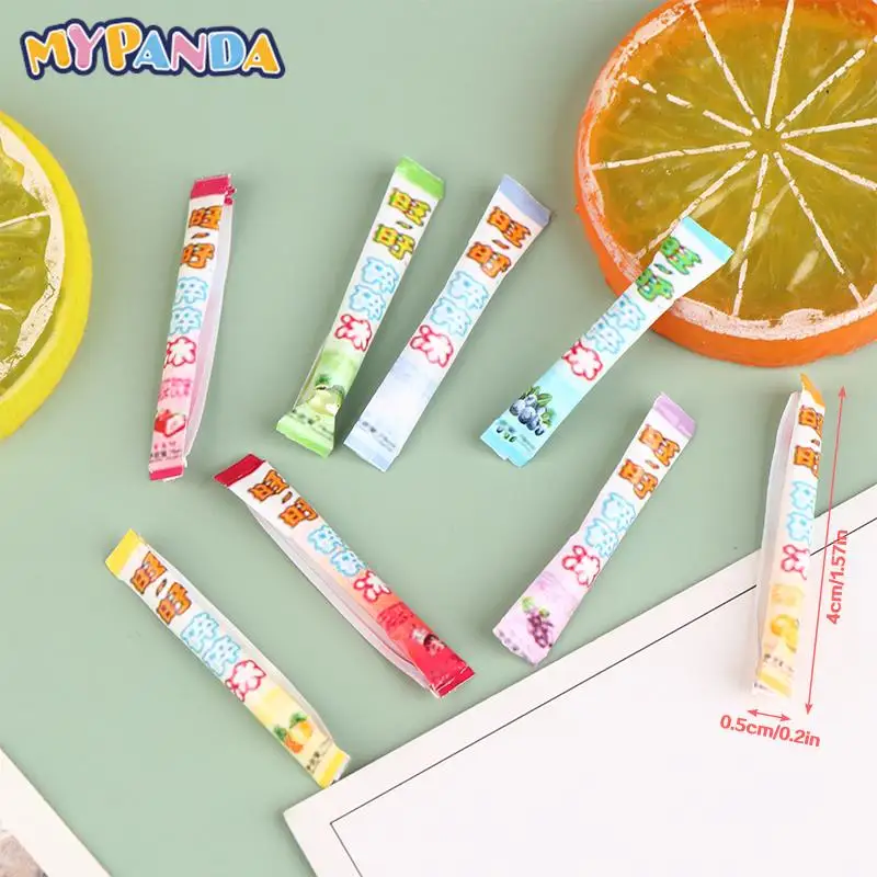 

1pc Random Mini Ice Lolly Dollhouse Popsicle Model Dollhouse Doll House Kitchen Decoration Accessories For Kids Scene Toys