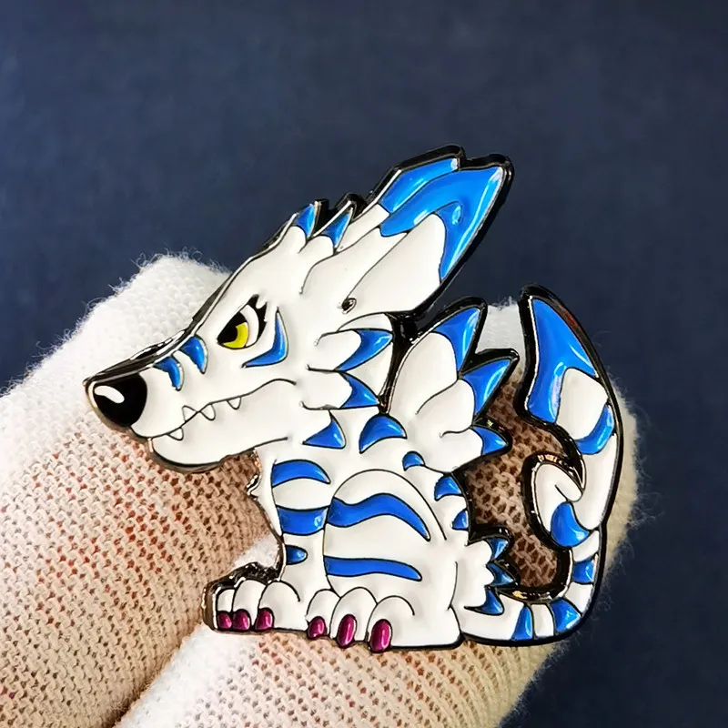 

Cartoon Anime Digimon Garurumon Enamel Brooch Pin Brooches Lapel Pins Alloy Badge Exquisite Denim Jacket Jewelry Accessorie