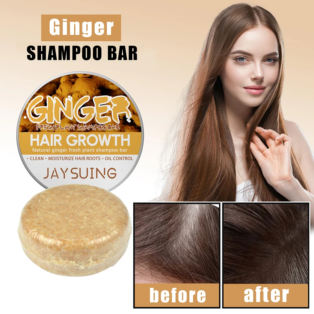 

60g Shampoo for Hair Growth Ginger Shampoo Bar Ginger Shampoo Hair Loss