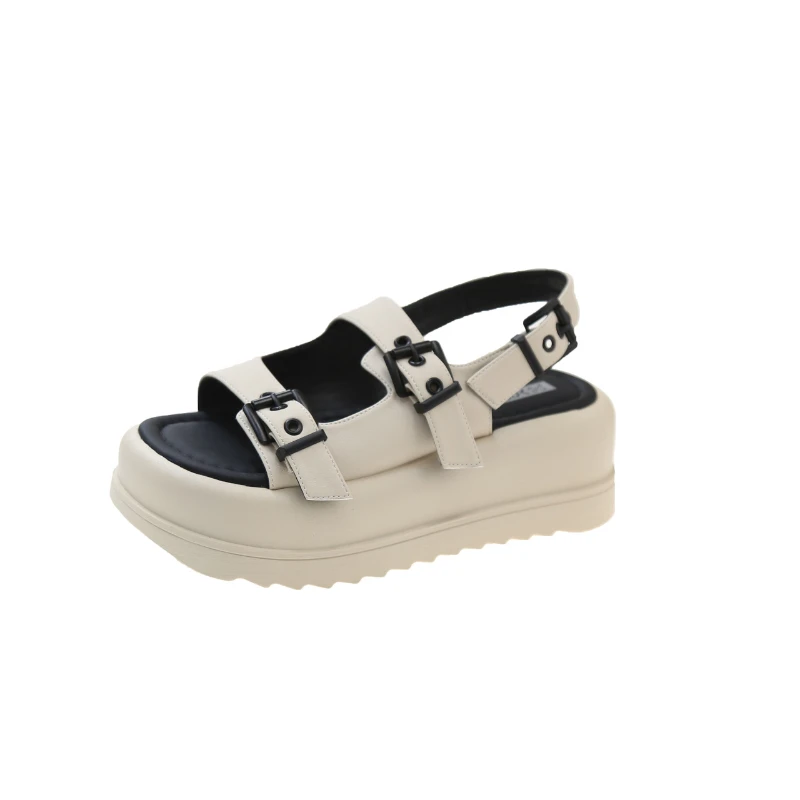 

Sports Platform Sandals Women 2023 Summer New Designer Harajuku Beach Roman Shoes Female Fashion Casual Buckle Sandalias Mujer