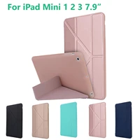 tpu fold magnetic shell tablet cover case shell for apple ipad mini 5 4 3 2 1 7 9 smart auto wake up tab funda pouch wholesale