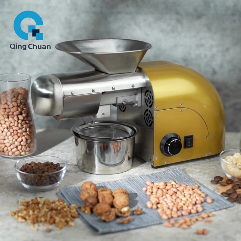 Пресс для масла 1250 Вт 5-8 кг за часы дома 220 В 110 холодная соковыжималка арахиса