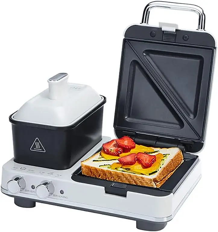 

Станция для завтрака, многофункциональная машина для завтрака, сэндвич-машина с яйцеваркой, гриль Panini Press, вафельница и паровой