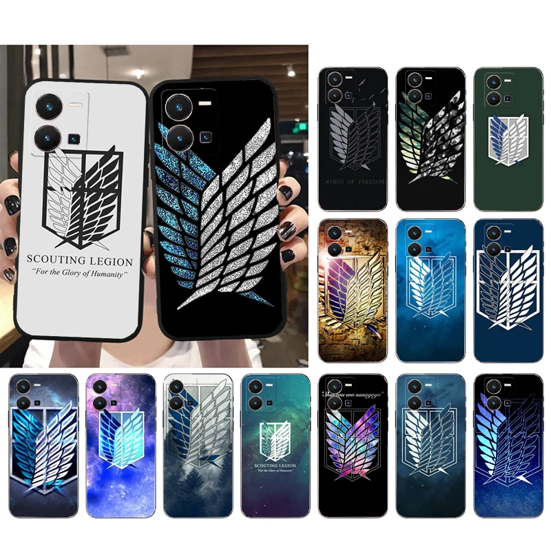 

Japanese attack on Titan Phone Case For VIVO Y53S Y33S Y11S Y31 Y21 Y70 Y20 Y21S Y72 Y55 Y76 Y51 Y01 V23E V21 V23 V21E Case