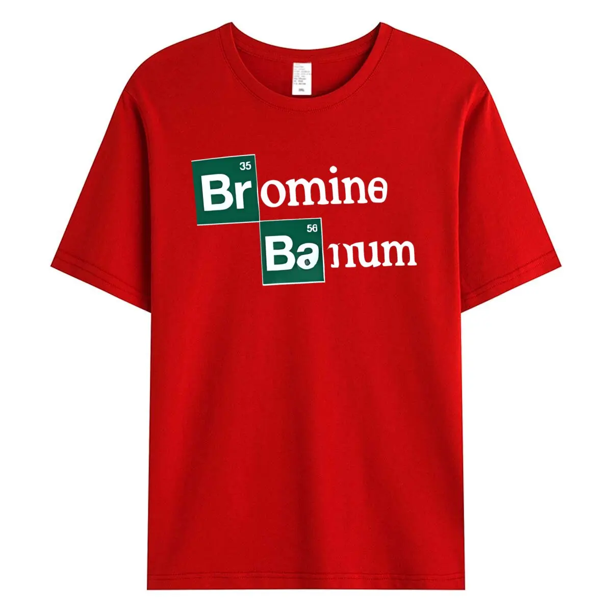 Забавная футболка с изображением брома и бария 2024 футболки на заказ одежда в