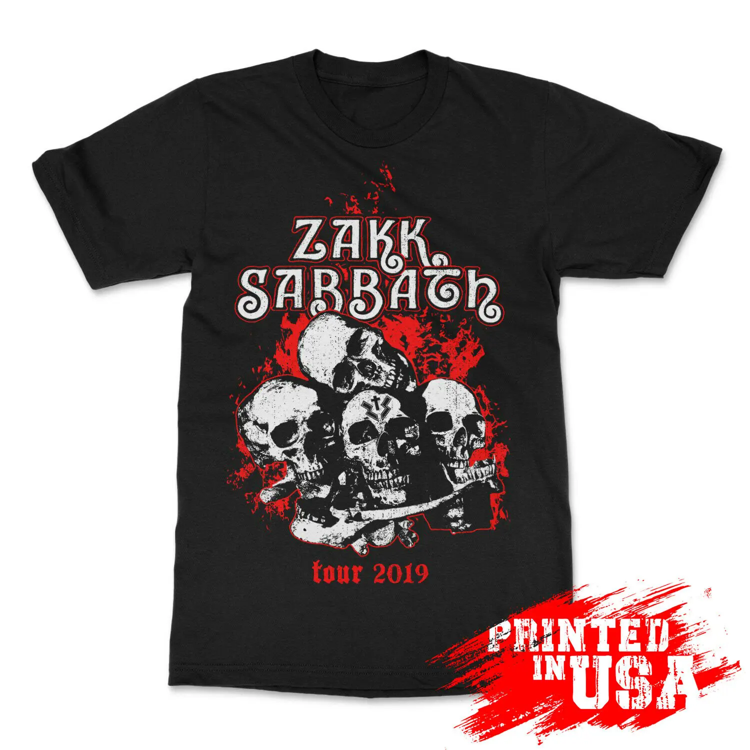 Футболка Zakk-Sabbath с изображением черепа рок-группы-Wylde Tour концертная Подарочная футболка для фанатов