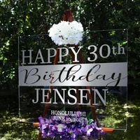 custom acrylic birthday welcome garden backdrop decoration sign baby shower decoration sign board country home decor accessories