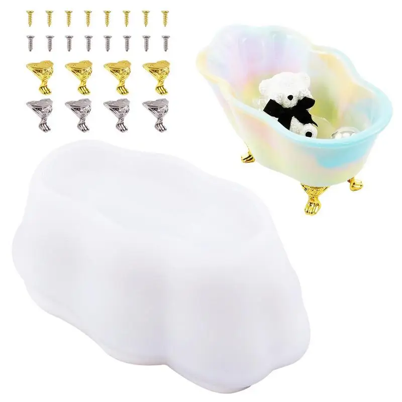 

Resin Bathtub Mold Bathtub Resin Molds Set Resin Molds Silicone Storage Box Epoxy Resin Molds Container Molds For Epoxy Resin