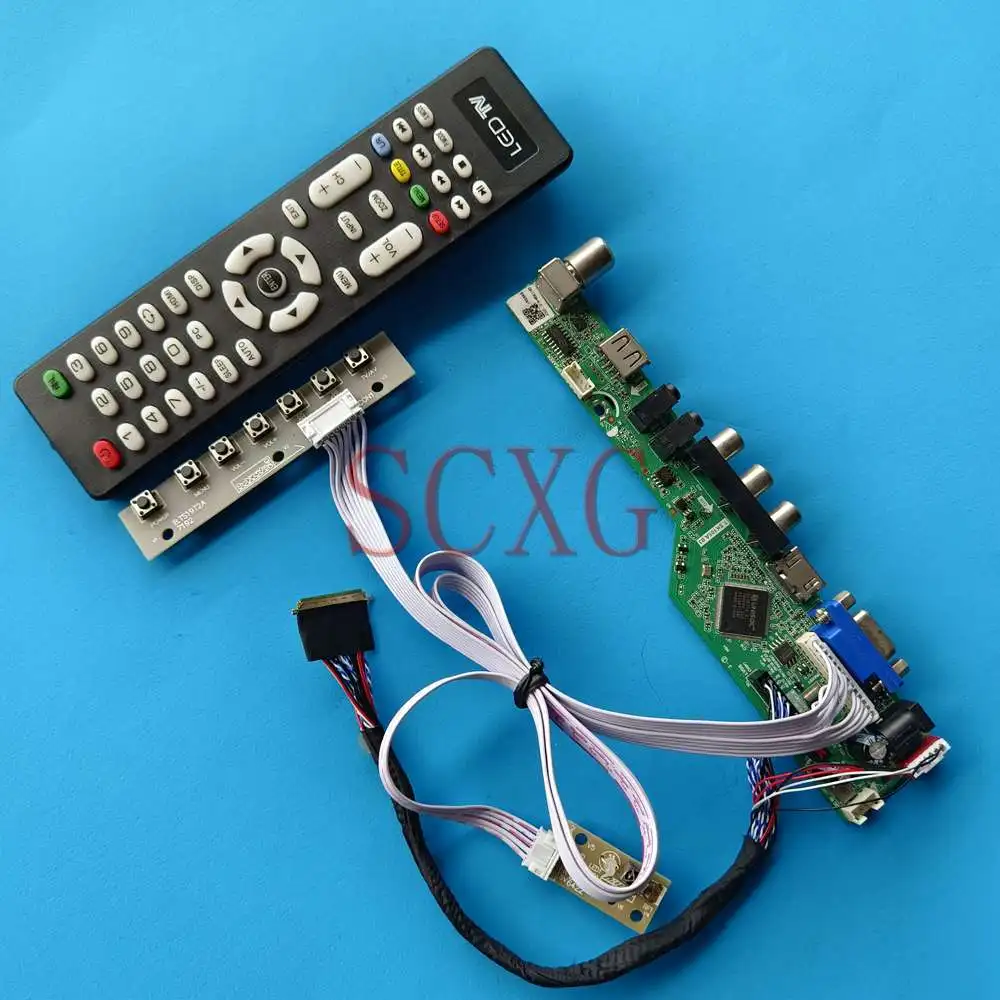 

For N156B6-L06 15.6" TV Analog Signal Display LVDS 40 Pin HDMI-Compatible VGA AV USB 1366 768 LED LCD Controller Board DIY Kit