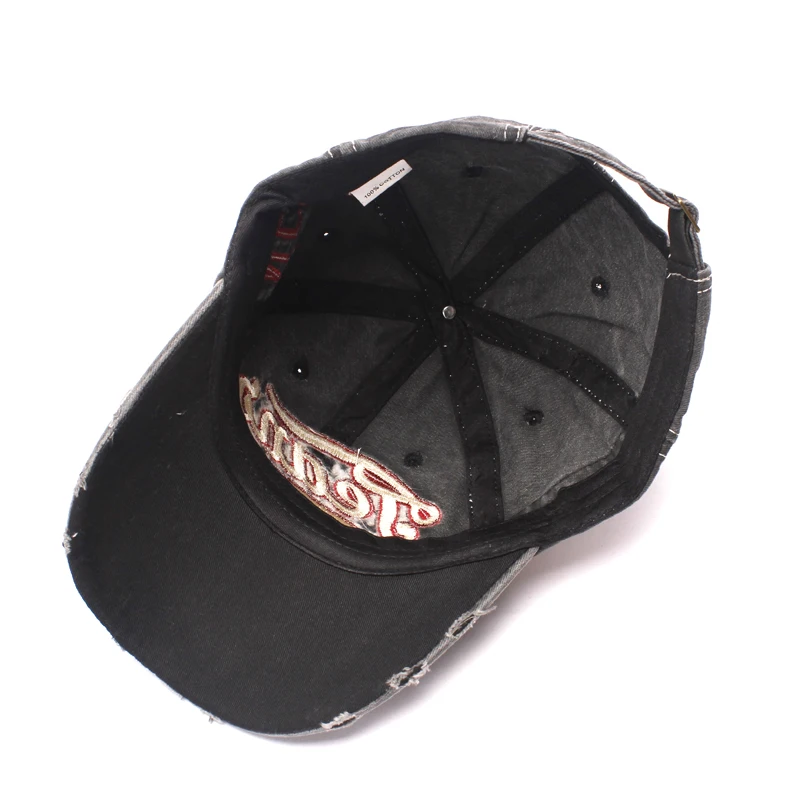 Бейсболка Мужская/Женская джинсовая с вышивкой на лето/осень |