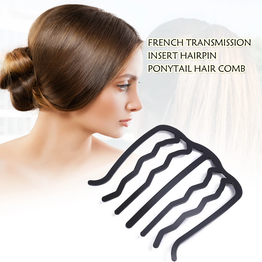 

Женский головной убор для волос, мини Портативная пластиковая шпилька для волос, гребень для сохранения аккуратного поворота, вилка, вьющий...