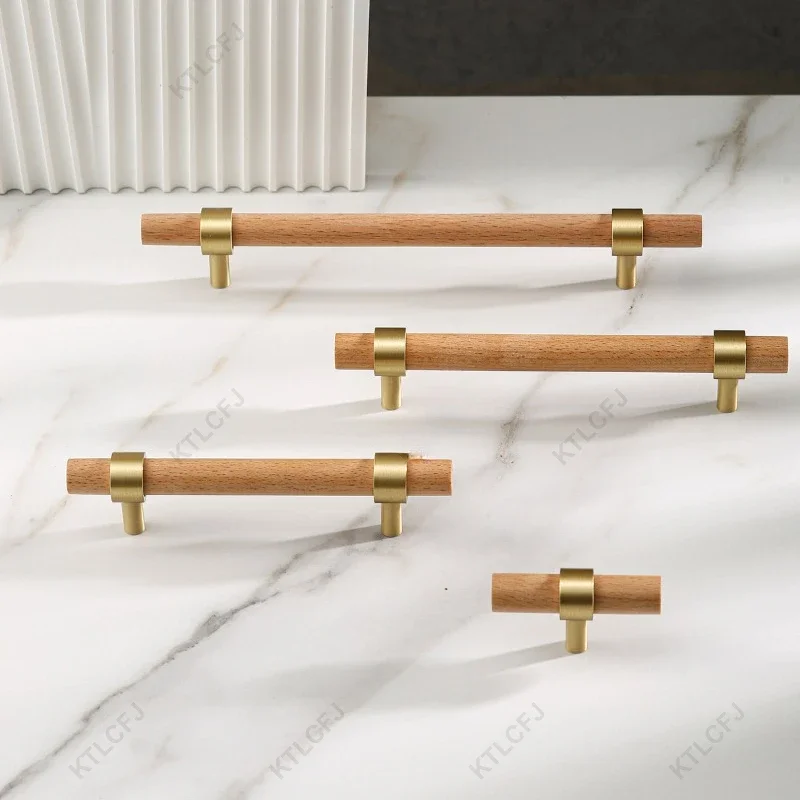 Ручка из массива дерева дверная ручка для китайского шкафа ореха деревянный ящик