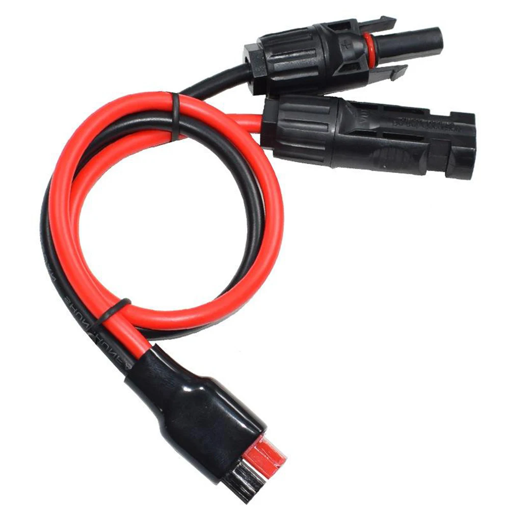 

Durable Solar Panel Cable Connectors 1 Piece 35cm All Copper Connector For Anderson PVC Plug To Round Waterproof