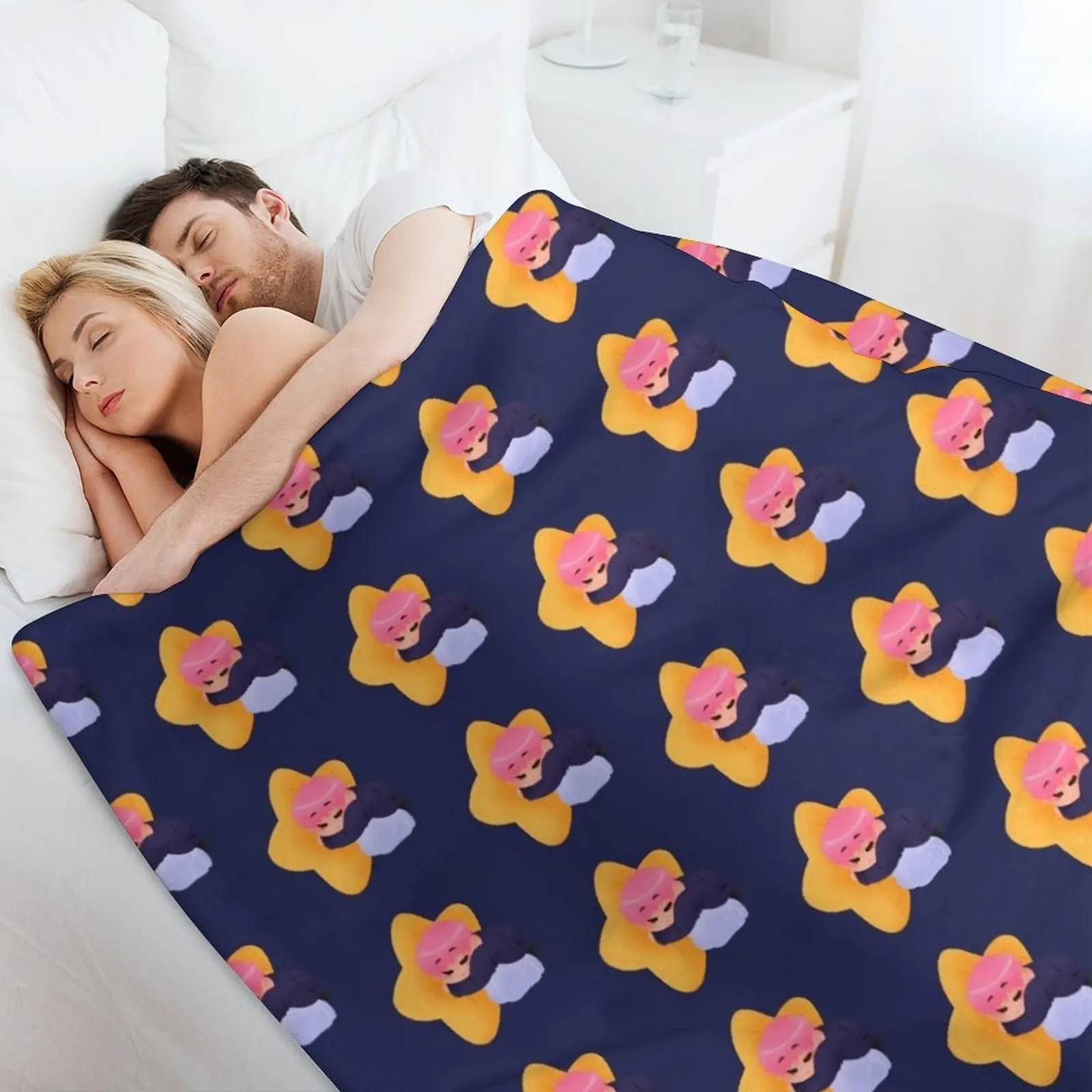 Кроватное одеяло со звездами Hwa декоративные кровати в стиле аниме для кемпинга