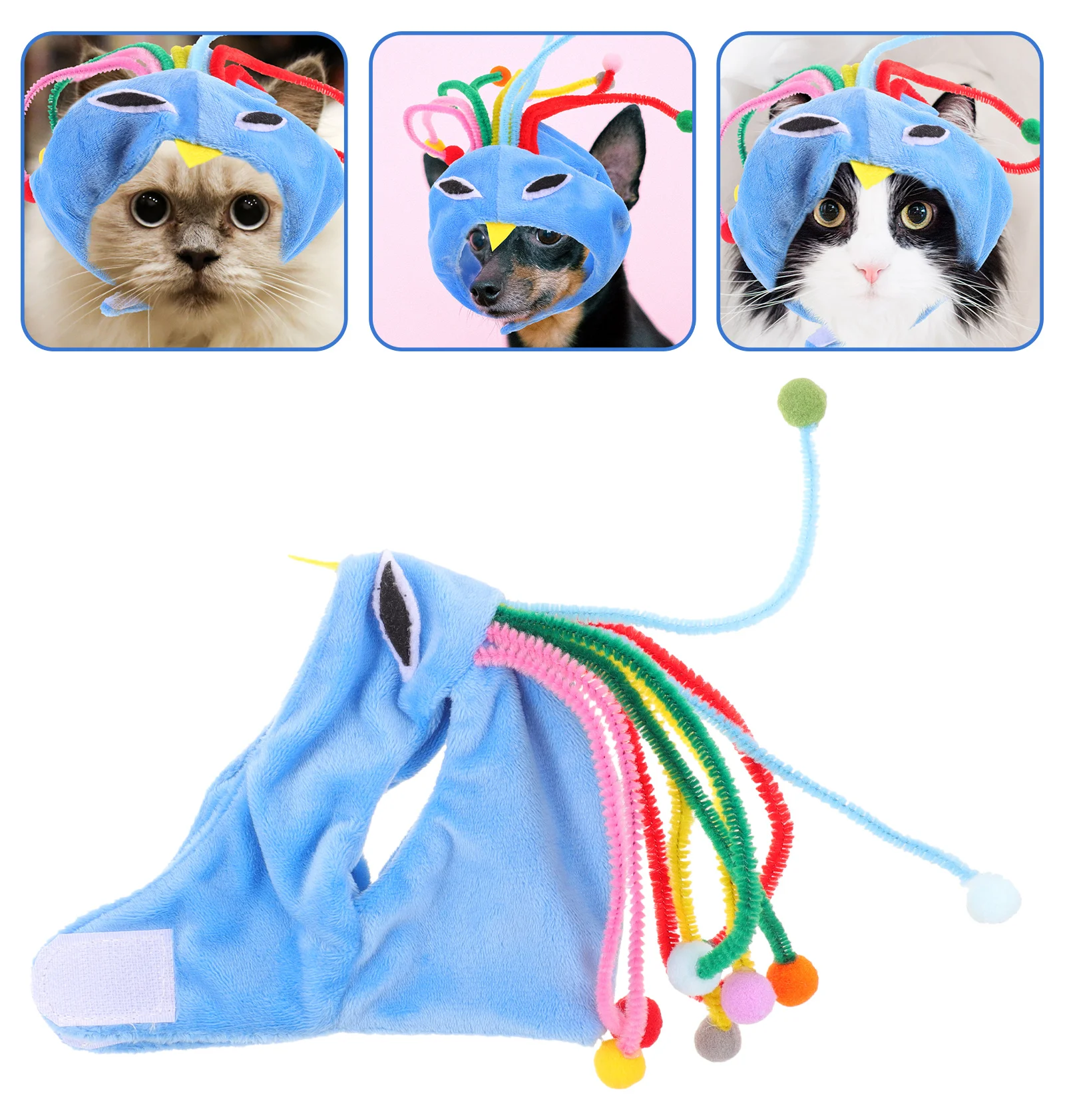 

Hat Dog Pet Headbandpuppy Pom Cat Accessories Headwear Headgeardress Kitten Creative Costume Winter Plush Snood Beanie Turkey