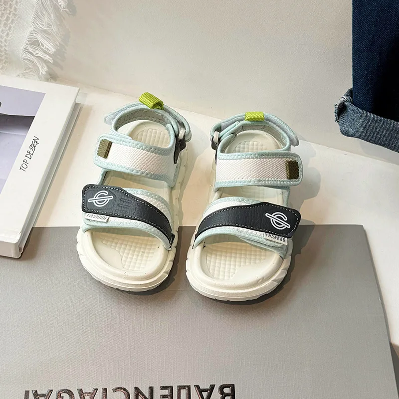 Сандалии для мальчиков Новинка Лето 2024 Корейская версия Детская Спортивная