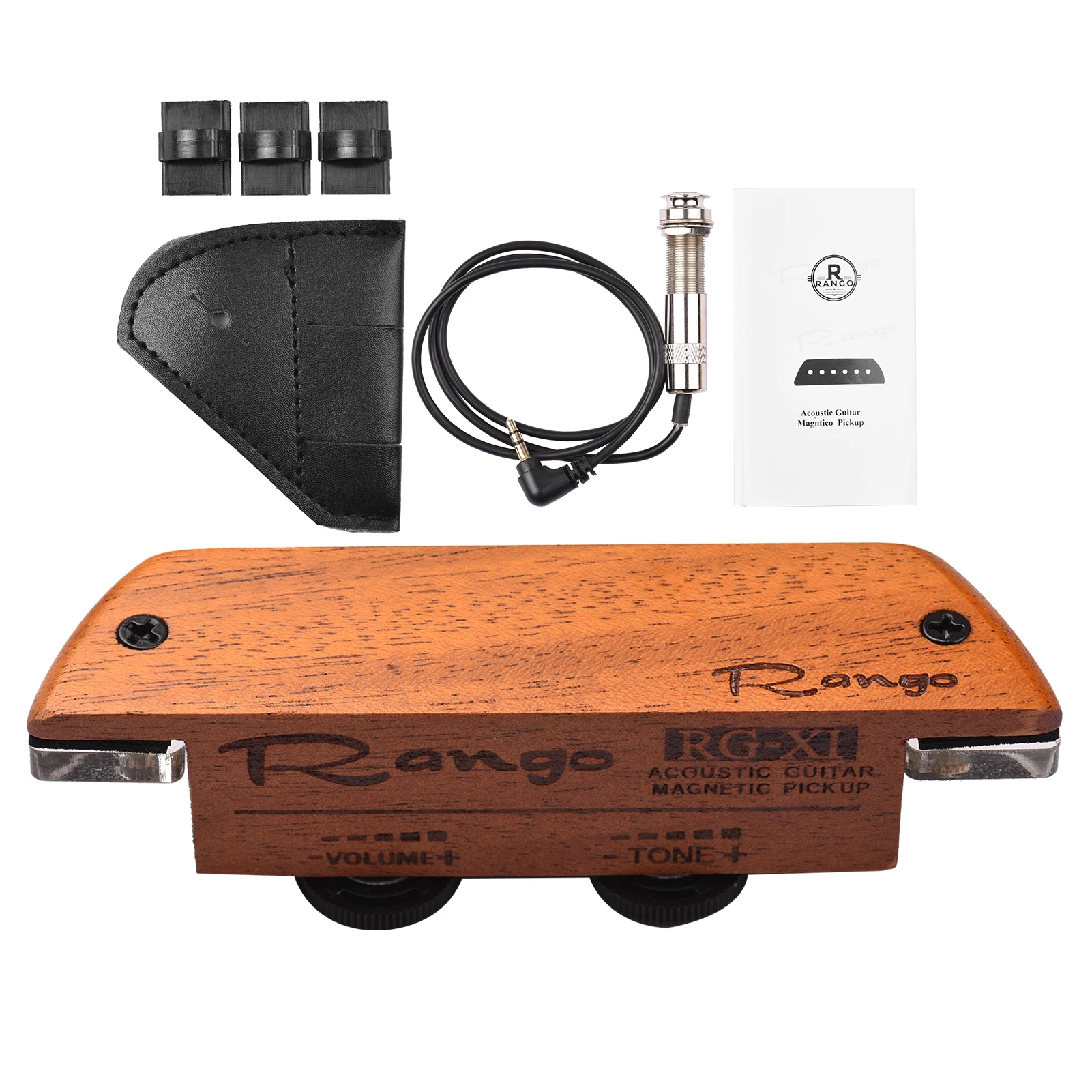 

Rango RG-S3 Acoustic Guitar Magnetic Pickup Beech Wood Passive Magnetic Soundhole Pickup No Battery/Drilling Required