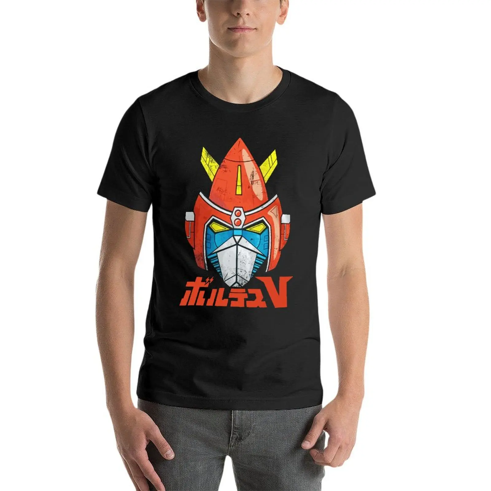 

Voltes V Team Robot Japan Of Chogokin Oversized T-Shirts For Mens Clothing Short Sleeve Streetwear Plus Size Top Tee