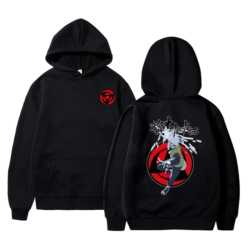 

Naruto Hoodie Hatake Kakashi Autumn Print Student Sweatshirt Men Streetwear Women Winter Clothes Women Clothes for Teens