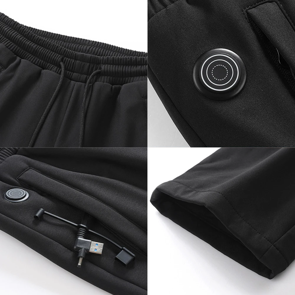 Мотоциклетные Термоштаны С 12 Зонми Нагрева USB 5 В Мужские И Женские Брюки