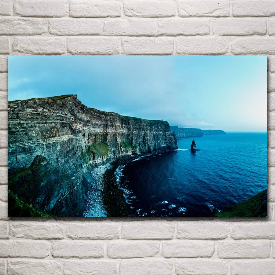 

Liscannor morning rocks coast sea sunrise, пейзаж, гостиная, украшение для дома, художественные тканевые постеры на стену, картина KR423