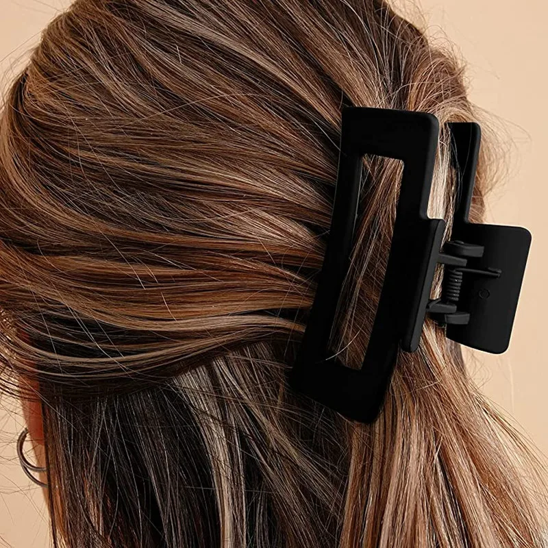 

3pcs Hair Clips Set Non-slip Hair Claw Clips Rectangle Matte Clamps Hair Styling Accessories for Women Girls Thin To Thick Hair