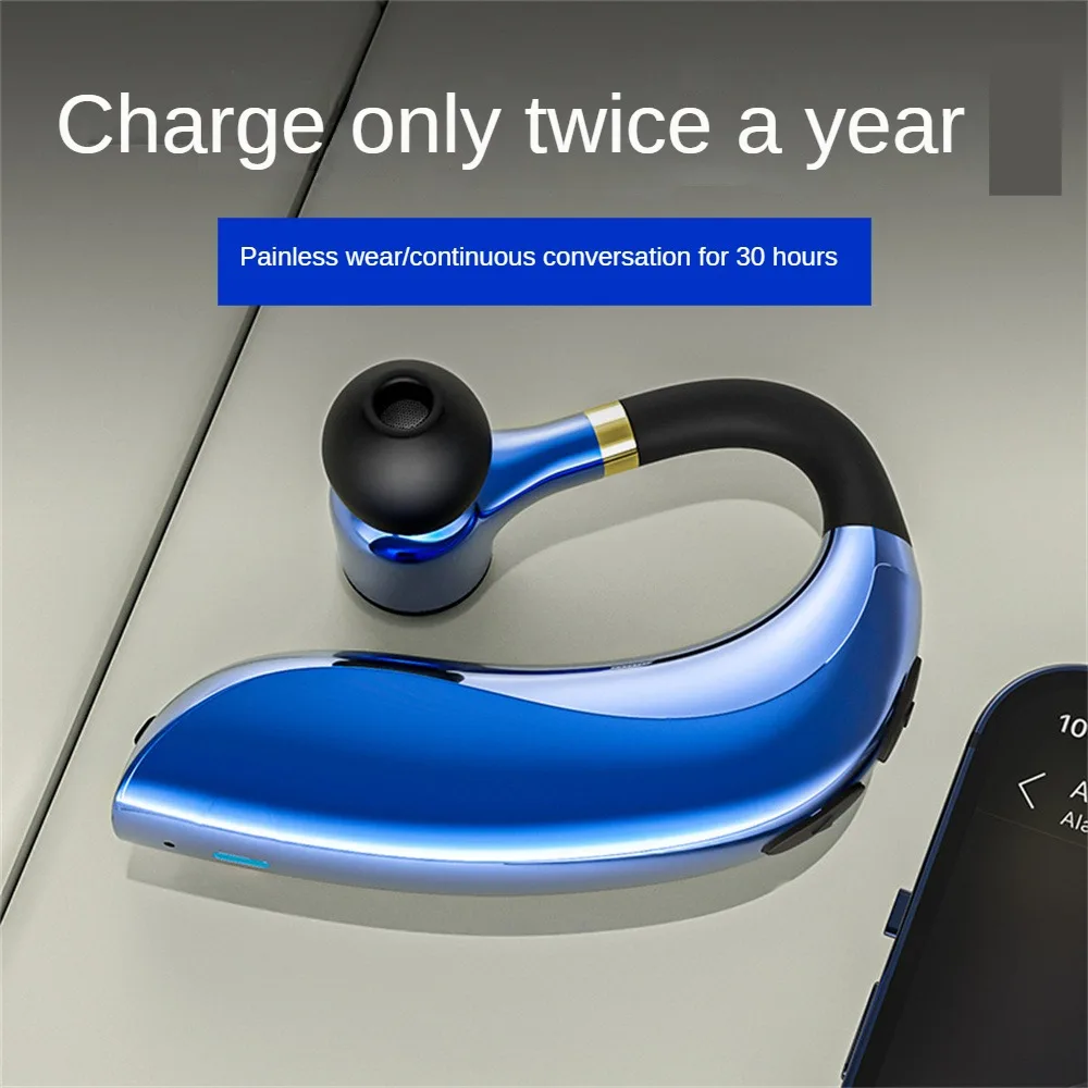 

Clear Communication Ear-hung Headphones Conduction Business Bone Headset Super Long Standby With Charging Bin Single Ear