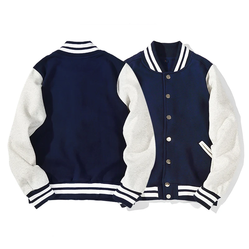 Custom Jacket Your Logo Photo Brand Name Print Baseball Uniform Black White Coats and Jackets Women Men Sportswear Streetwear |