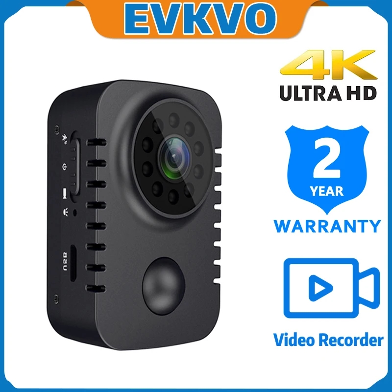 Мини-камера видеонаблюдения 4K с ИК-датчиком движения | Электроника