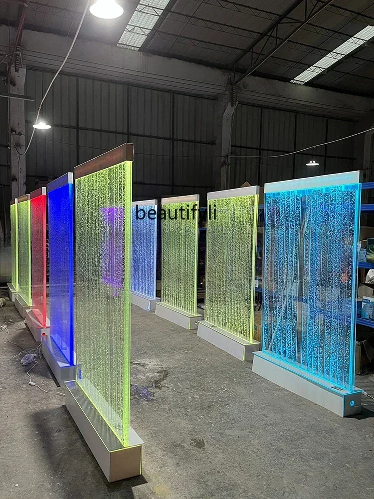 Индивидуальная занавеска для воды настенный винный шкаф пузырьковый экран