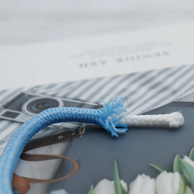 Coolacets 6MM Sky-blue Black White Strings Crimping Tools Round Hoodie Ropes Solid High Ranked Polyester Laces Zapatillas Mujer