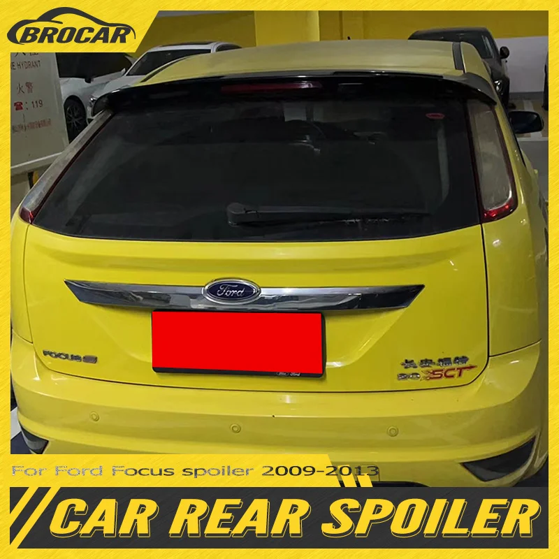 

Спойлер для хэтчбека ford Focus 2009-2013, искусственный материал, заднее крыло, фокус, углеродное волокно, автомобильный аксессуар, тюнинг автомобиля