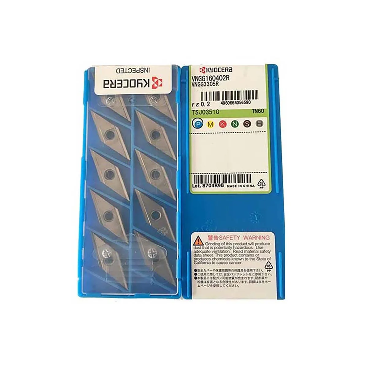 

Kyocer a 100% Original WNGA WNGA0804 WNGA080404 WNGA080404T01525 WNGA080408S01525 WNGA080408 A66N Carbide Turning Inserts