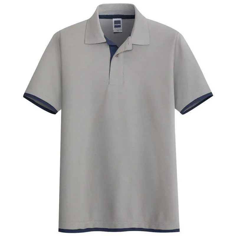 Рубашка-поло Cootrast мужская с короткими рукавами базовая сорочка из хлопка рабочая