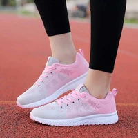 summer womens sneakers breathable mesh 2022 new fashion casual vulcanized shoes flat light running shoes all match travel shoes