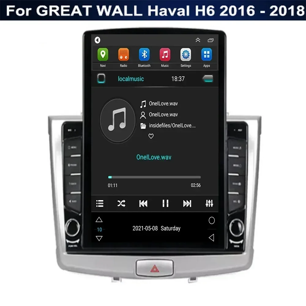 Фото 8+128G Android 13 Tesla Screen Car Multimedia Player For GREAT WALL Haval H6 2016- 2035 Radio Navigation Stereo Camera 2 Din DVD №5