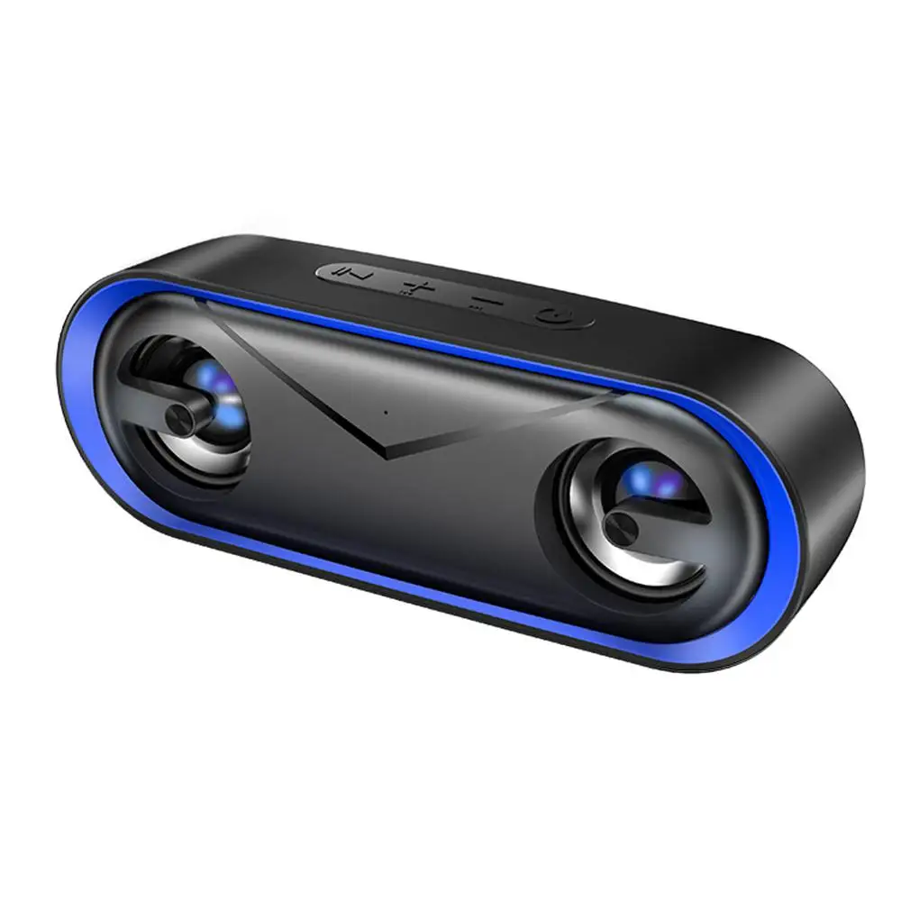 

Уличная портативная беспроводная яркая Bluetooth-колонка с сабвуфером и мини-картой