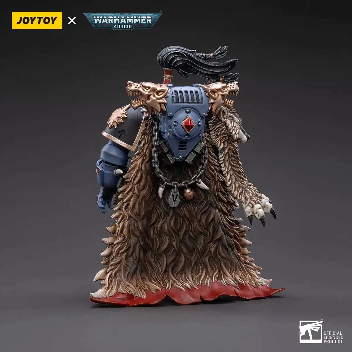 Фото Фигурки JOYTOY Warhammer 40000/40k Space Wolves Ragnar Blackmane, оригинальная модель, подарок, украшение, коллекция №3