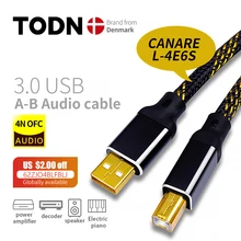Canare-Cable USB HIFI DAC A-B Alpha 4N OFC Digital AB Audio A B de gama alta tipo A tipo B, Cable de datos Hifi
