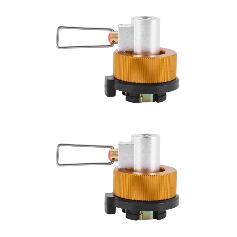 

Top!-2X Conversion Adapter Camping Gas Stove Adaptor Valve Canister Gas Convertor Shifter Refill