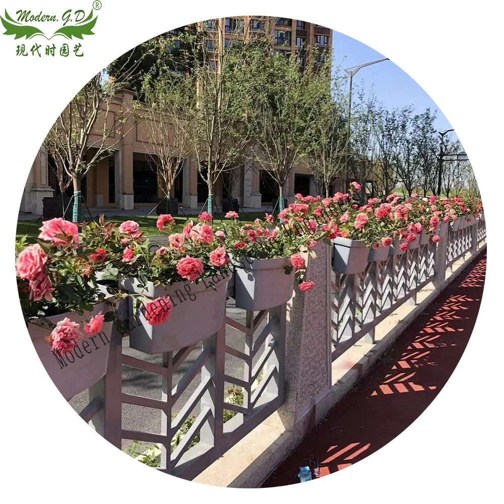 

bridge planter garden fence fence hanging pot landscape pots