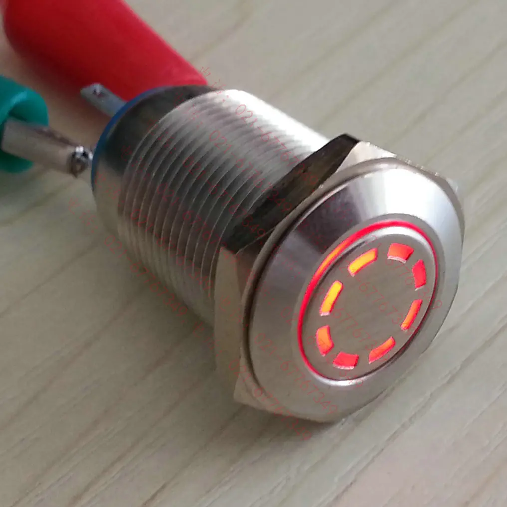 16 мм из нержавеющей стали с индисветильник автомобильный переключатель питание