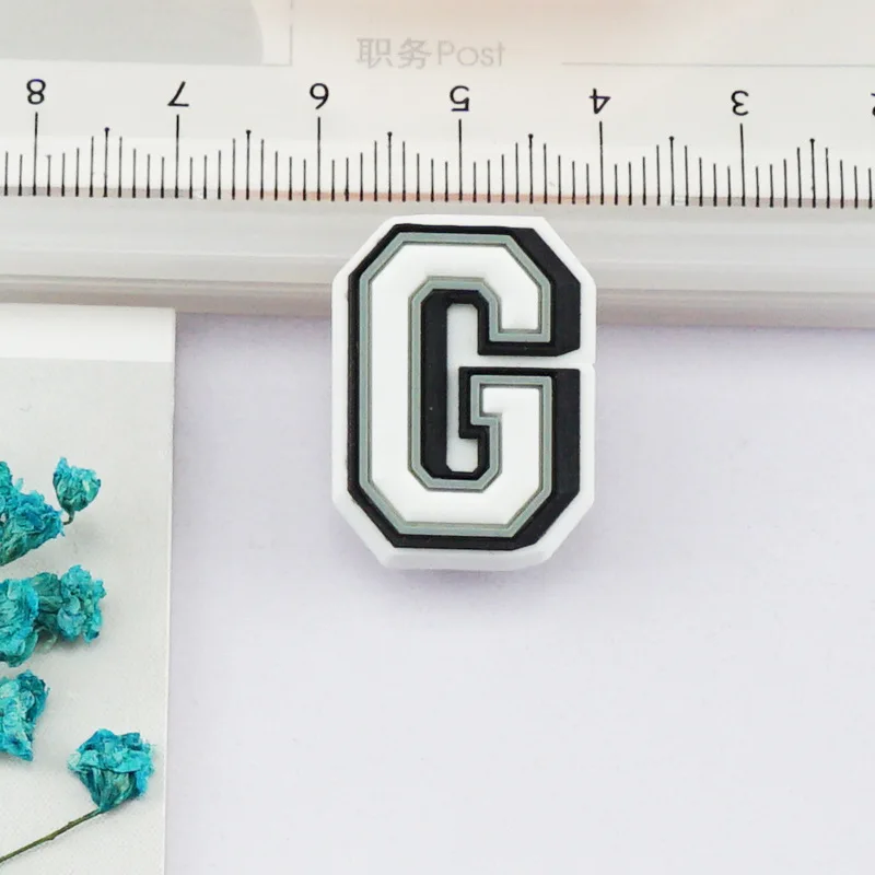 37pcs Letters Silicone Alphabets 10p Numbers Shoe Charms DIY Your Name Backpacks Pin Accessories Sandal Decoration On Sale