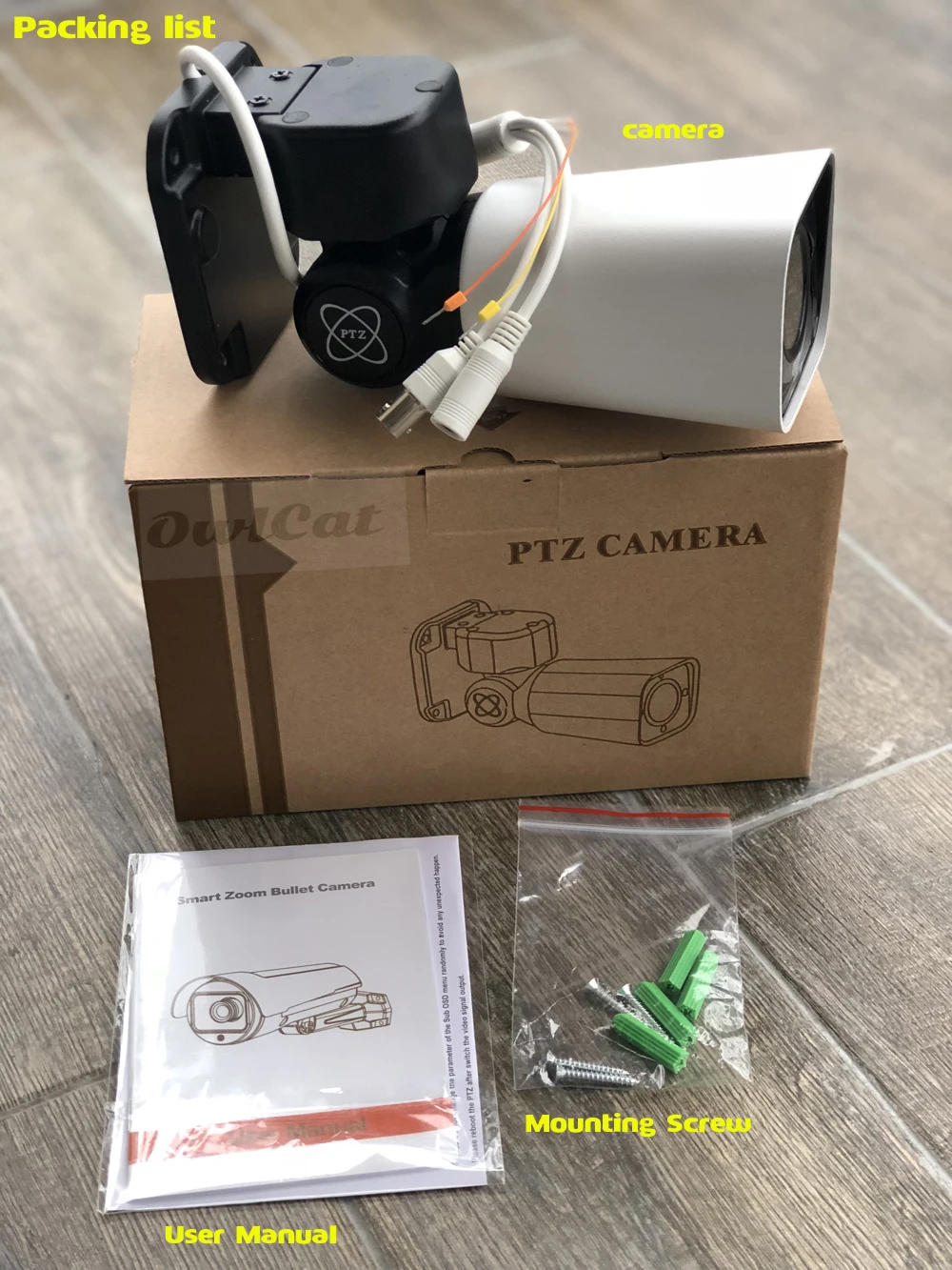 Наружная HD 2MP Bullet PTZ Camera Pan Tilt 4X Optical Zoom Водонепроницаемая IP66 IR 50M AHD/TVI/CVI/CVBS 4in1 Камера