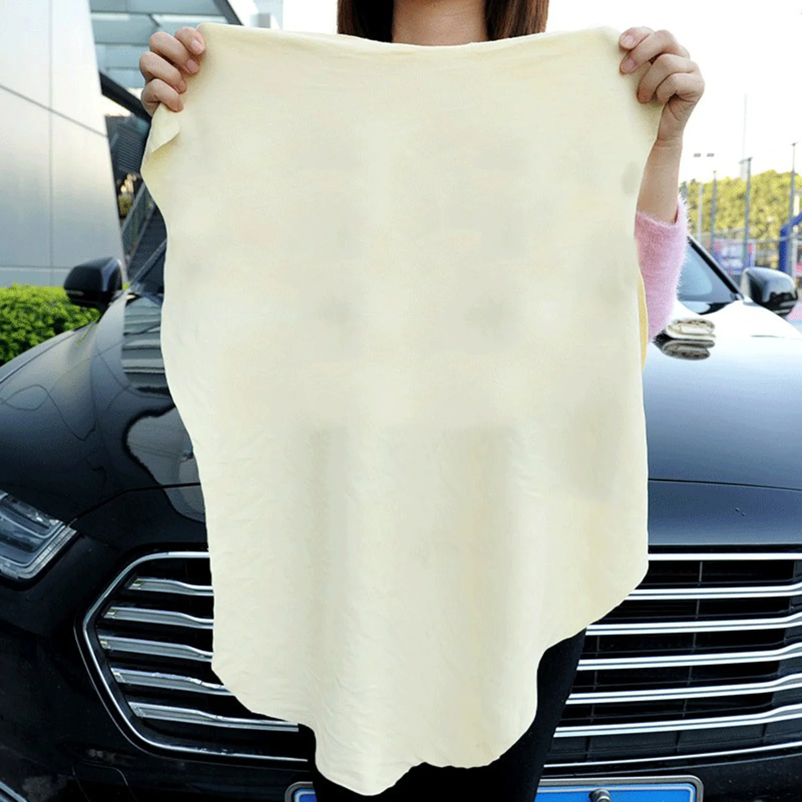 

Chamois Cloth For Car Cleaning Drying Towel Real Leather Super Absorbent Fast Drying Natural Chamois Car Wash Tool Accessories