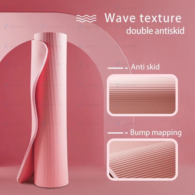 185*60CM Thick Non-slip Yoga Mat High-density Sports Fitness Mat For Home Sports Pilates Gymnastics Exercise Gymnastics 5