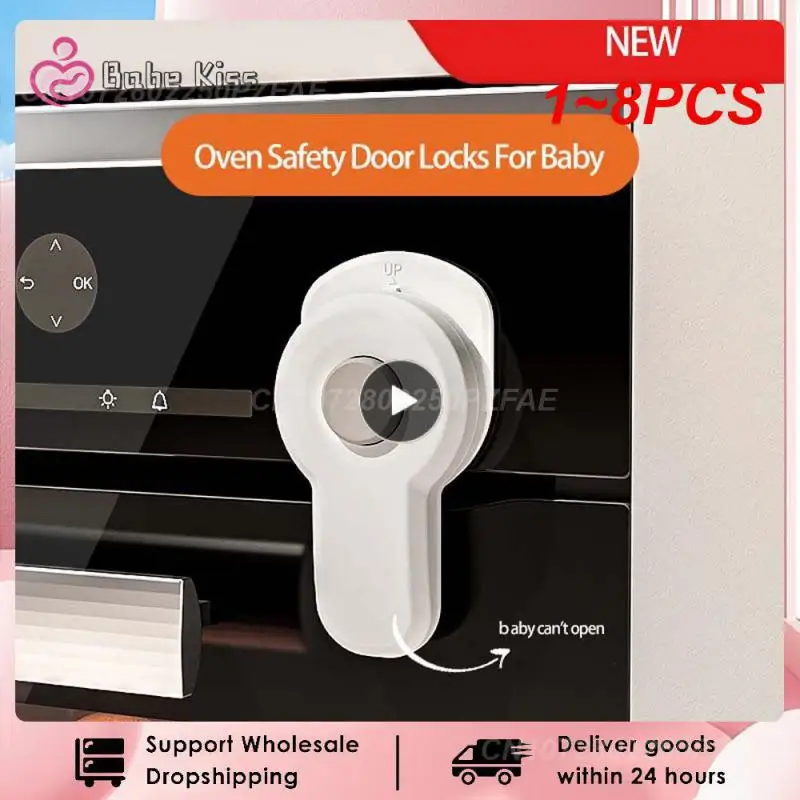 

1~8PCS Baby Oven Door Lock For Kitchen Child Safety Locks Children Protection Kids Safety Care Drawer Cabinet Cupboard Lock