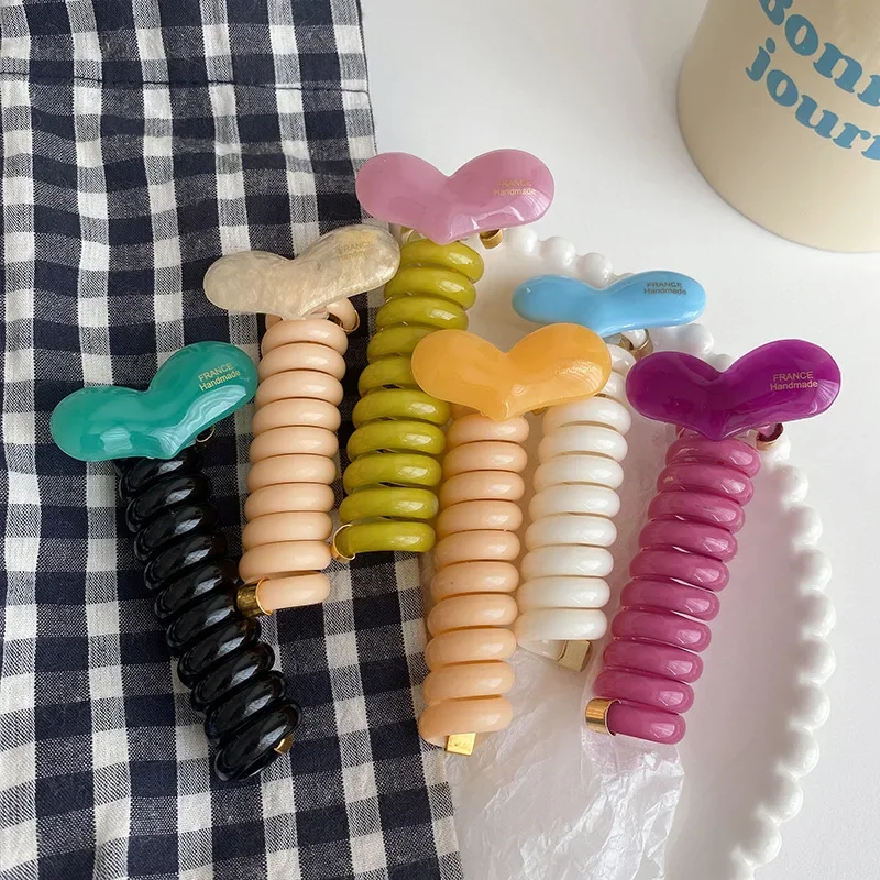 Желейный цвет ободок для волос с любовным сердцем резинки аксессуары Женская