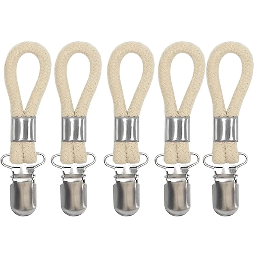 

Зажимы для полотенец, хлопковые, бежевый/белый, 2/5 шт.